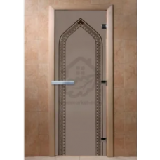 Дверь DoorWood Арка (графит) 190*70 6мм 2 петли (коробка хвоя)
